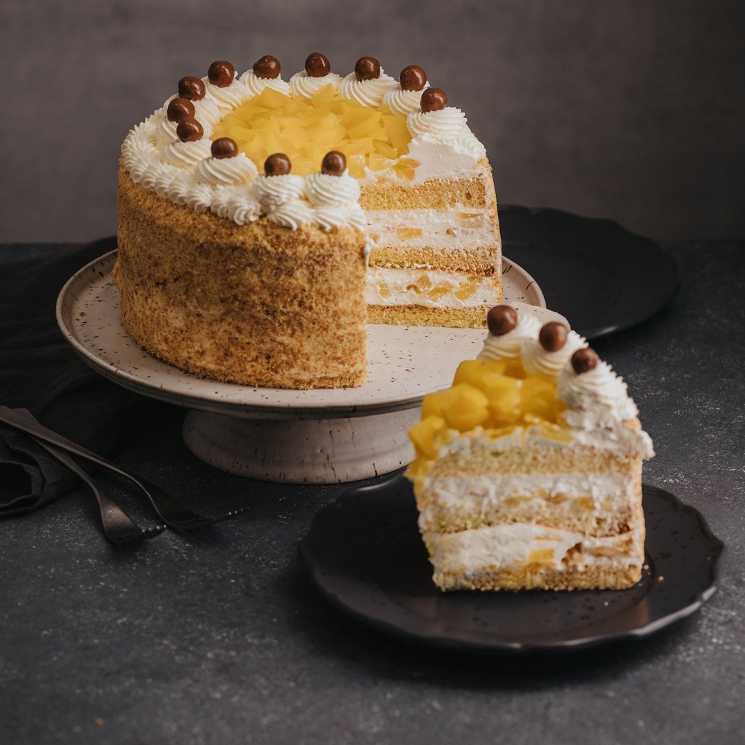 Torta de Piña Sin Azúcar Añadida