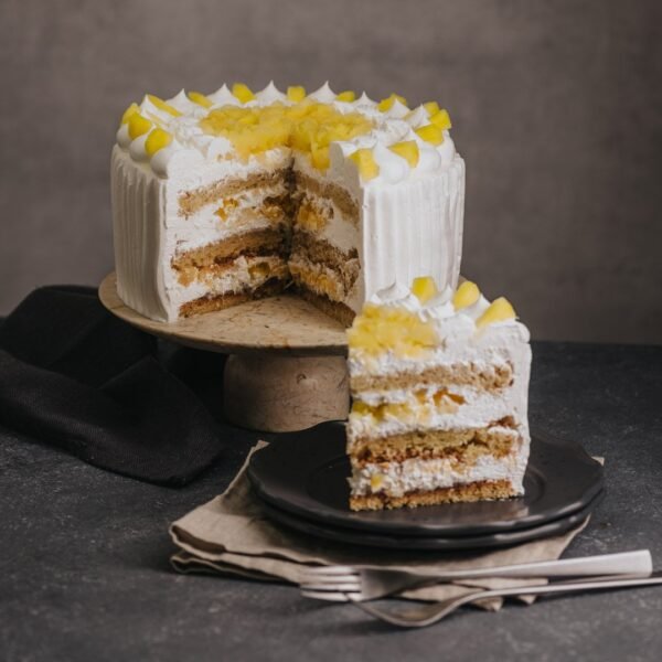 Torta Vegana De Piña